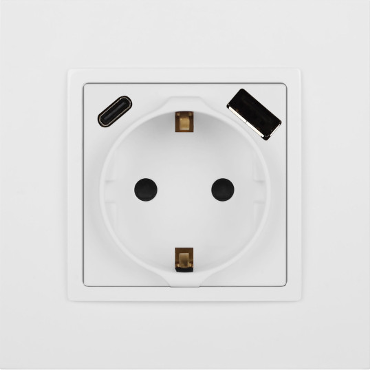 Изображение товара Розетка ЭРА Elegance 14-4108-01М 2P+E 16A-250В / Б0067710 (белый матовый)