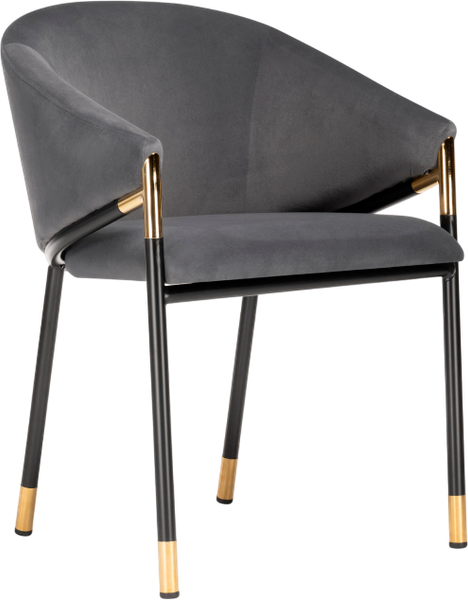 Изображение товара Стул Woodville Molton (серый/черный/золотой)