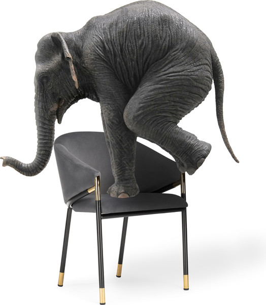 Изображение товара Стул Woodville Molton (серый/черный/золотой)