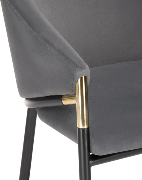 Изображение товара Стул Woodville Molton (серый/черный/золотой)