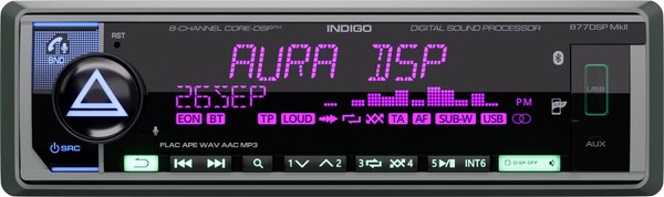 Изображение товара Бездисковая автомагнитола AURA Indigo-877DSP MKII