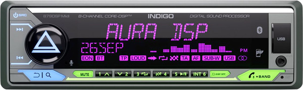 Изображение товара Бездисковая автомагнитола AURA Indigo-879DSP MKII
