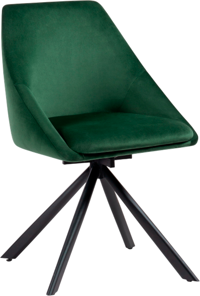 Изображение товара Стул Woodville Окленд поворотный (темно-зеленый/черный)
