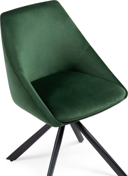 Изображение товара Стул Woodville Окленд поворотный (темно-зеленый/черный)