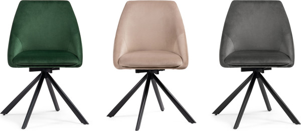 Изображение товара Стул Woodville Окленд поворотный (темно-зеленый/черный)