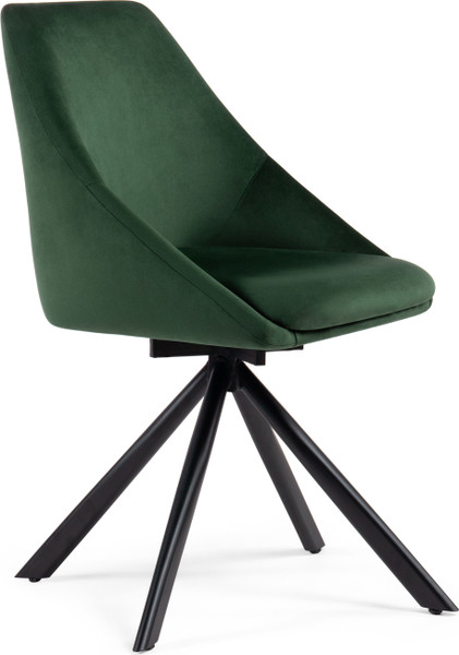 Изображение товара Стул Woodville Окленд поворотный (темно-зеленый/черный)