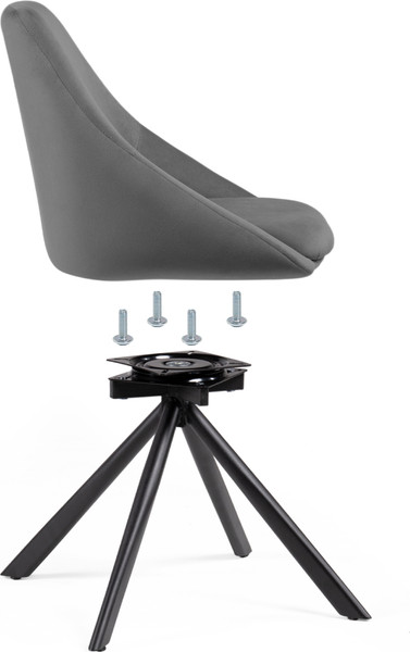 Изображение товара Стул Woodville Окленд поворотный (темно-зеленый/черный)