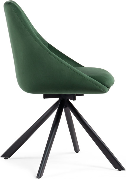 Изображение товара Стул Woodville Окленд поворотный (темно-зеленый/черный)