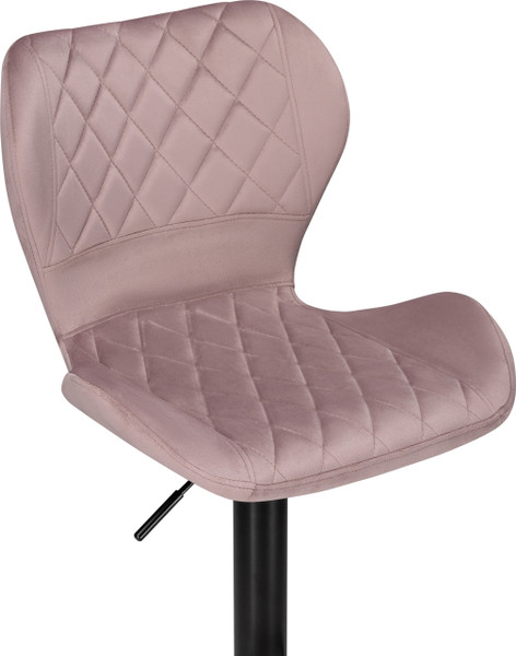 Изображение товара Стул барный Woodville Porch (розовый/черный)