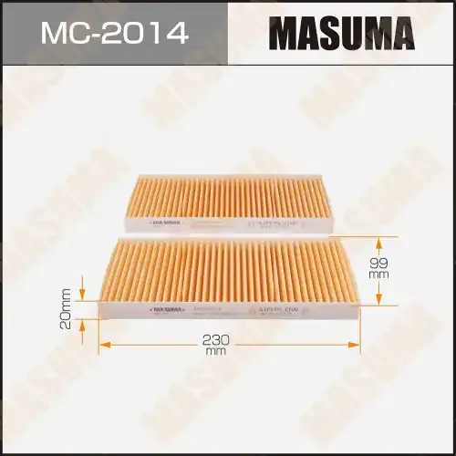 Изображение товара Комплект салонных фильтров Masuma MC2014 (2шт)