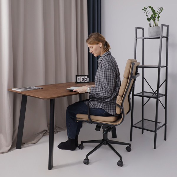 Изображение товара Кресло офисное AksHome Indigo (кофейный/черный)