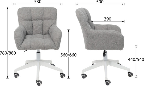 Изображение товара Кресло детское AksHome Musa (букле/серый)