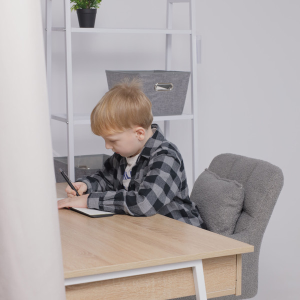 Изображение товара Кресло детское AksHome Musa (букле/серый)