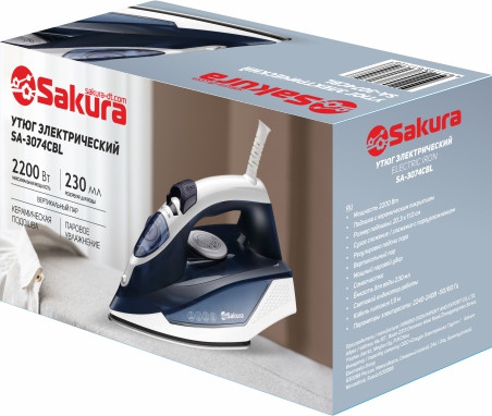Изображение товара Утюг Sakura SA-3074CBL