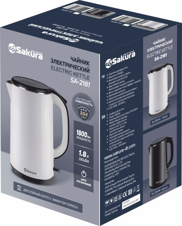 Изображение товара Электрочайник Sakura SA-2181W