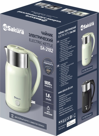 Изображение товара Электрочайник Sakura SA-2182BK