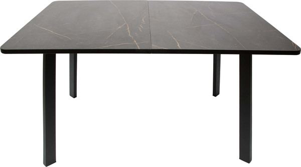 Изображение товара Обеденный стол ВВР Миллер пластик 120-160x80 (каспий черное золото/черный №3)