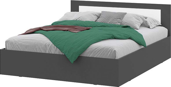 Изображение товара Каркас кровати Mio Tesoro Дольче 160x200 (графит/белый)