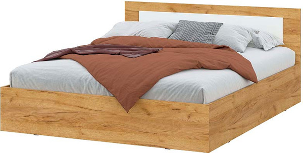 Изображение товара Каркас кровати Mio Tesoro Дольче 160x200 (дуб золотистый/белый)