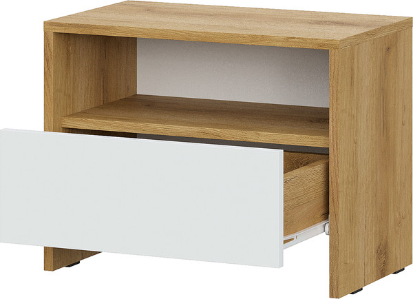 Изображение товара Прикроватная тумба Mio Tesoro Дольче (дуб золотистый/белый)