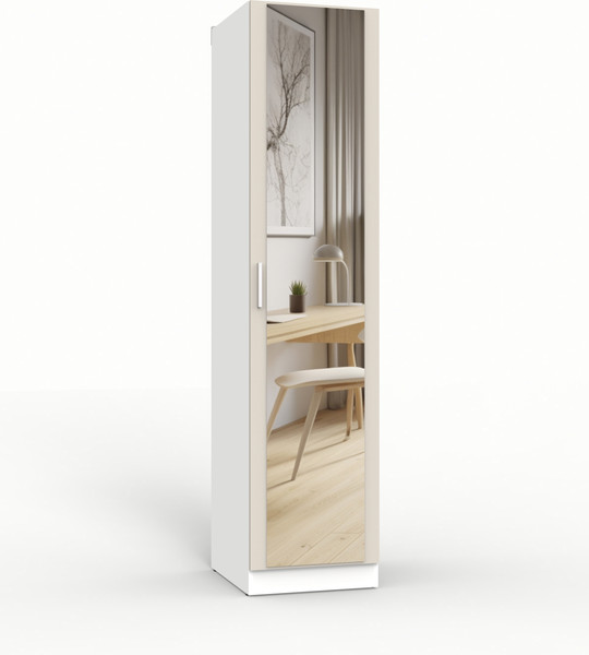 Изображение товара Шкаф-пенал Интермебель 420 с зеркалом / МР-03 (кашемир)