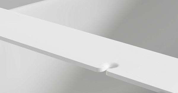 Изображение товара Полка на ванну Salini Gabbiano Basic 1906202M (S-Stone, белый матовый)