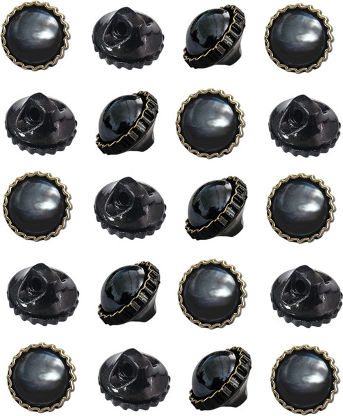 Изображение товара Набор пуговиц Sentex PN-12-11.5 (20шт, черный/золотой)
