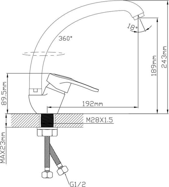 Изображение товара Смеситель Econoce EC0663