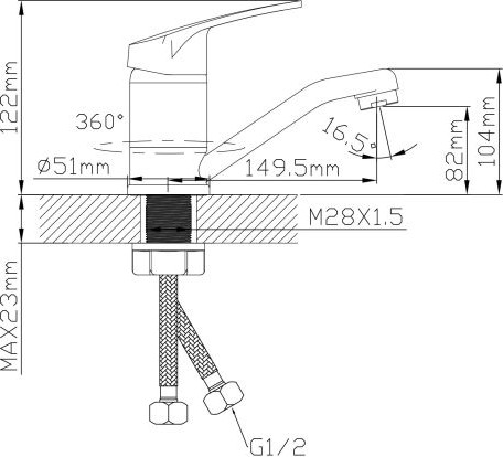 Изображение товара Смеситель Econoce EC0690BL