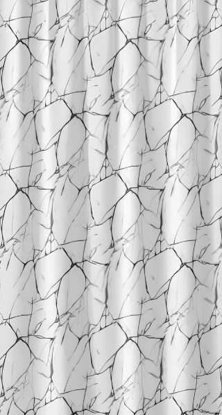 Изображение товара Шторка-занавеска для ванны Perfecto Linea Secret 36-118201 (белый мрамор)