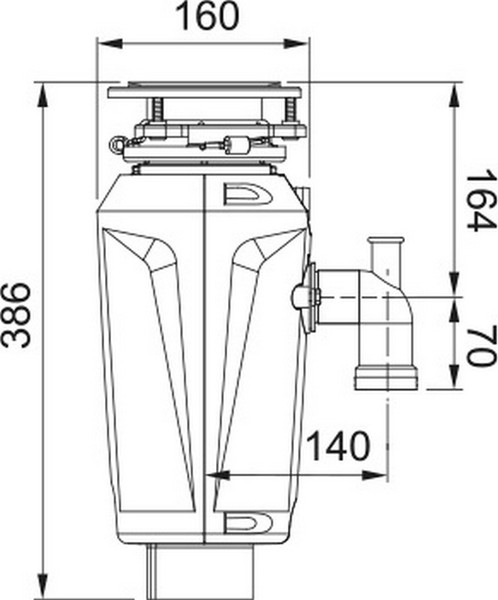 Изображение товара Измельчитель отходов Franke Slim 100 134.0715.095