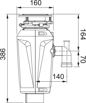 Изображение товара Измельчитель отходов Franke Slim 125 134.0715.094