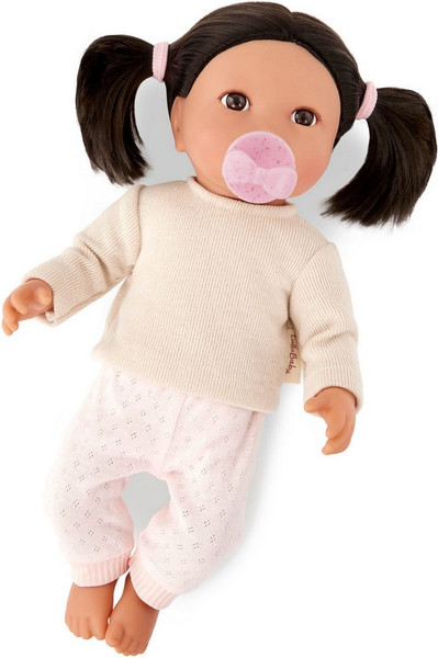 Изображение товара Пупс с аксессуарами LullaBaby С темными волосами в бежевой кофте, азиатка / LBY7283
