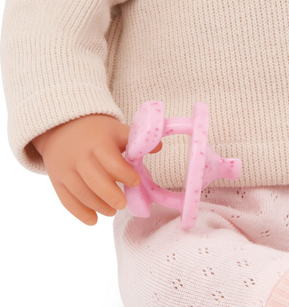Изображение товара Пупс с аксессуарами LullaBaby С темными волосами в бежевой кофте, азиатка / LBY7283