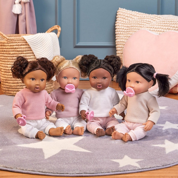 Изображение товара Пупс с аксессуарами LullaBaby Со светлыми волосами в розовой кофте / LBY7270