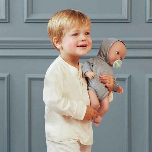 Изображение товара Пупс с аксессуарами LullaBaby Мальчик в боди с капюшоном / LBY7263