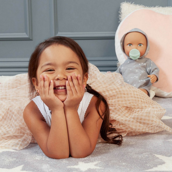 Изображение товара Пупс с аксессуарами LullaBaby Мальчик в боди с капюшоном / LBY7263