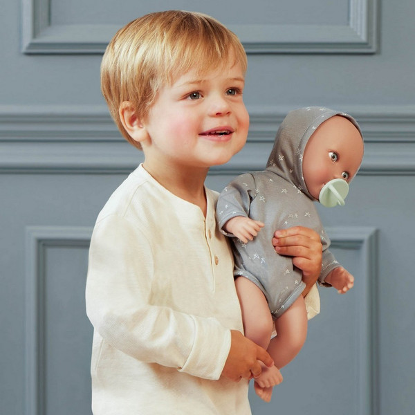 Изображение товара Пупс с аксессуарами LullaBaby Мальчик в боди с капюшоном / LBY7263