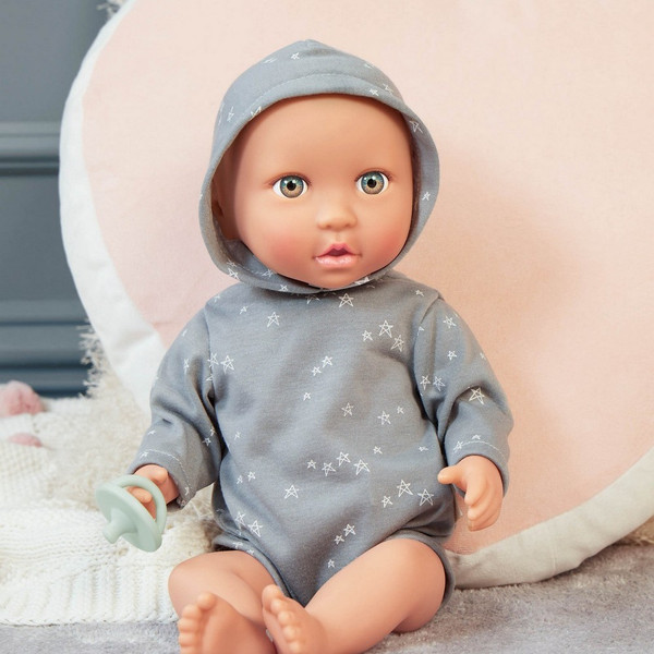 Изображение товара Пупс с аксессуарами LullaBaby Мальчик в боди с капюшоном / LBY7263
