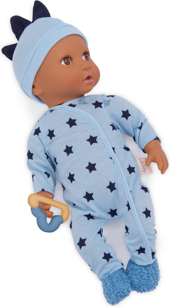 Изображение товара Набор аксессуаров для пупса LullaBaby Комплект одежды. Голубая пижама с шапочкой и обувью / LBY7643