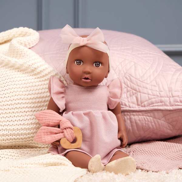 Изображение товара Набор аксессуаров для пупса LullaBaby Комплект одежды. Розовое платье с головной повязкой / LBY7642