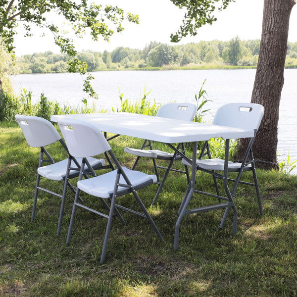 Изображение товара Стол складной AksHome 152x76x74 (белый)