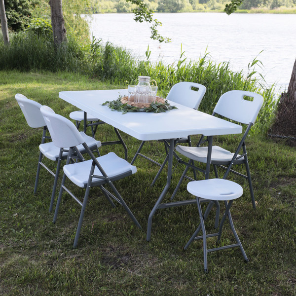 Изображение товара Стол складной AksHome 152x76x74 (белый)