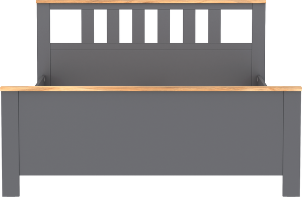 Изображение товара Двуспальная кровать Mio Tesoro Сага 160x200 2.08.04.070.15 (серый/ясень)