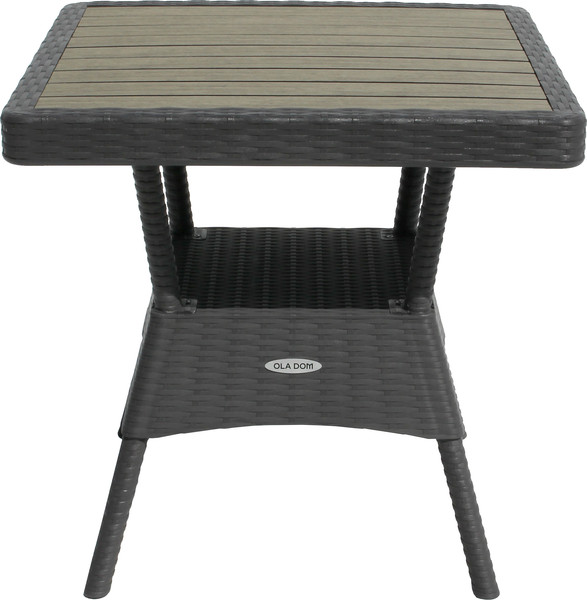 Изображение товара Стол пластиковый Ellastik Plast Ola Dom Квадратный ЭП 442349 (антрацит)
