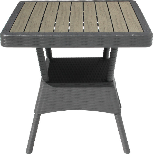 Изображение товара Стол пластиковый Ellastik Plast Ola Dom Квадратный ЭП 442349 (антрацит)