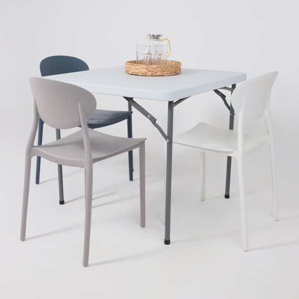 Изображение товара Стол складной AksHome 86x86x74 (белый)