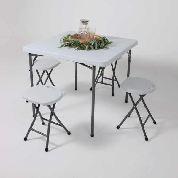 Изображение товара Стол складной AksHome 86x86x74 (белый)