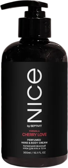 Изображение товара Крем для тела NICE by Septivit Cherry Love Парфюмированный для рук и тела (300мл)