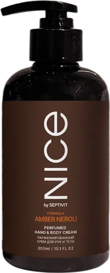 Изображение товара Крем для тела NICE by Septivit Amber Neroli Парфюмированный для рук и тела (300мл)